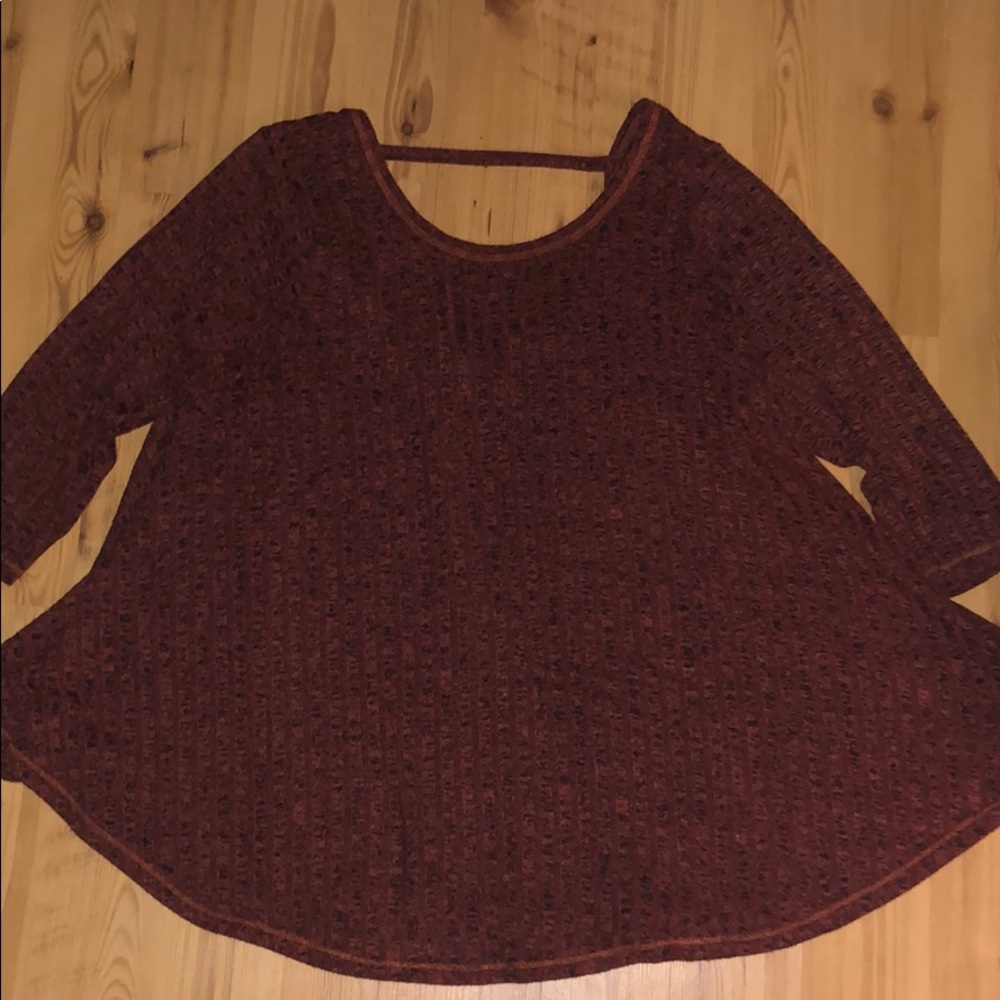 Oversized burnt orange top